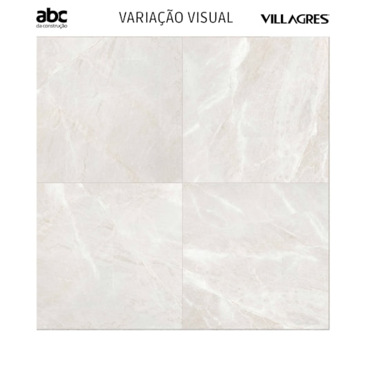 Porcelanato Villagres Monte Bianco Mármore Natural 108x108cm Retificado  - Imagem principal - f4646d9c-65af-4d3d-82a7-c38492a7da25