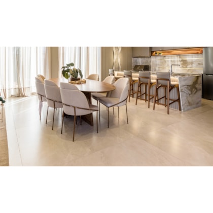 Porcelanato Villagres Monte Bianco Natural 80,5x140cm Retificado