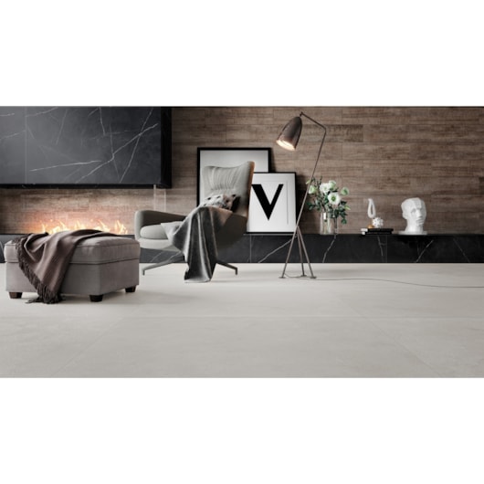 Porcelanato Villagres Monterrey Silver Natural 108x108cm Retificado - Imagem principal - 89b0f9fb-eea2-4e8d-a9f0-bee162f537c5