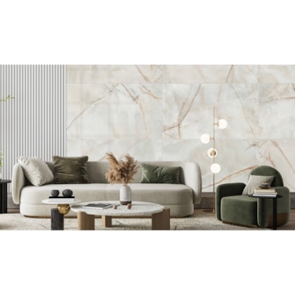 Porcelanato Villagres Palazzo Ducale Polido 80,5x140cm Retificado