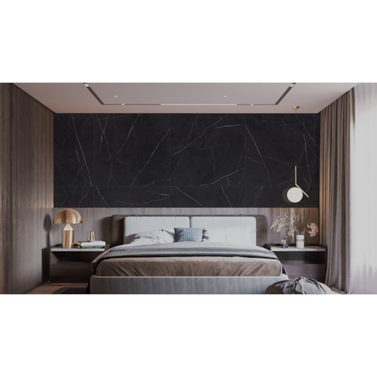 Porcelanato Villagres Royal Black Polido 108x108cm Retificado - Imagem principal - 516273e8-38e2-49d0-b726-11da9f08a688