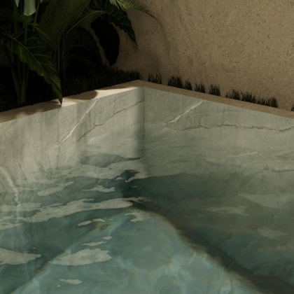 Porcelanato Villagres Tiffany Green Natural 80,5x140cm Retificado