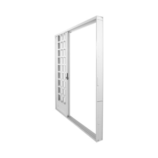 Porta De Aço 4 Folhas Quadrado Branco MGM 215x200x12cm - Imagem principal - 759ab40e-7268-49e4-96ef-91bae183767b