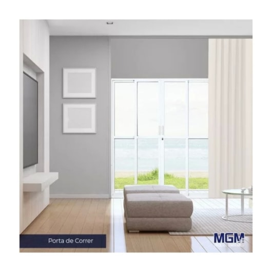 Porta De Correr Em Alumínio Branco 4 Folhas 2 Fixas Com Vidro Liso MGM 210x200cm - Imagem principal - 407d4027-2ad5-4c6c-a5f1-d6ef12eda46c