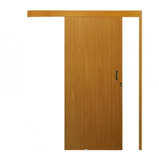 Porta de Correr Melamínica Madeira Lisa Mogno Com Abertura Pela Direita MGM 215x80x6cm - Imagem principal - d0b36dd0-c52a-40e8-b779-e8252c36d5c7