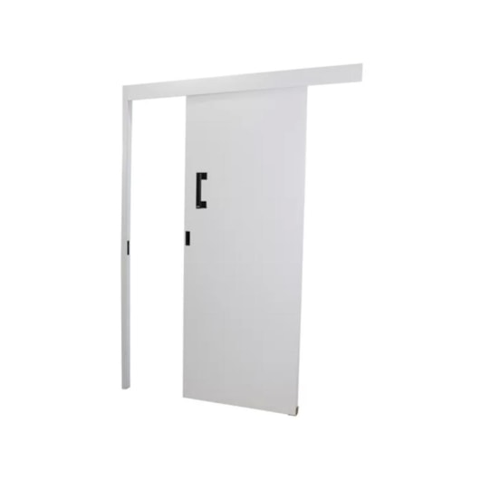 Porta De Correr Melamínica Sobrepor Abertura Pela Direita Branco MGM 215x70x6cm - Imagem principal - 9f7536a0-83f1-4e65-bd08-24dd8c7f338b