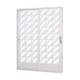 Porta De Correr Minas Sul Abertura Pela Esquerda 2 Folhas Divisor Quadriculado Vidro Liso Aço Branco MGM 215x16012cm - f653a40a-e41a-49f9-916d-cfd634c12d62