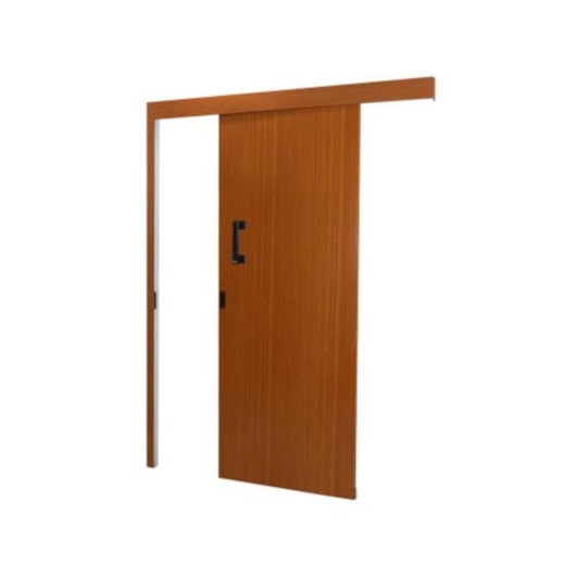 Porta De Correr Sobrepor De Madeira Mogno Abertura Pela Esquerda MGM 215x80x6cm - Imagem principal - 0785ba0d-2abc-497c-8278-eda6b725eec8