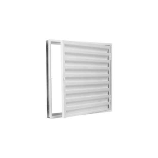 Porta De Giro Almofada Postigo Com Grade Quadriculada Vidro Liso Branco MGM 215x85x12cm - Imagem principal - b4b4fe0c-17e2-45d2-8636-71d3d163b5bb