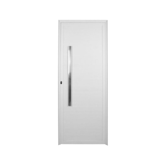 Porta De Giro De Alumínio Com Fechadura De Puxar Lambri Branco MGM 210x80cm - Imagem principal - 48bcebcb-9c7e-4503-9bfe-a5458090b0d0