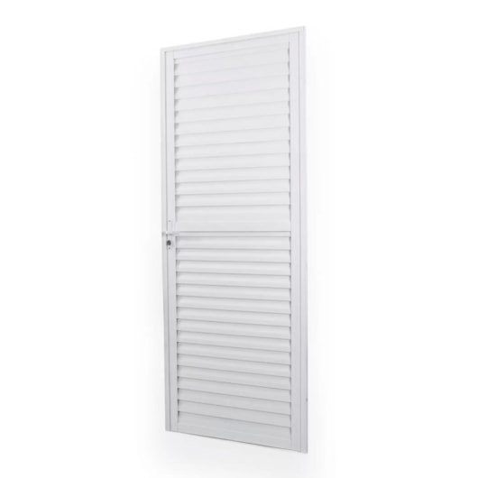 Porta De Giro De Alumínio  Laminada Soft Branco 210x70cm Mgm - Imagem principal - 9f32479e-5296-46cd-a65b-5f7822d50a62