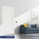 Porta De Giro De Alumínio Pivotante Linha Project Abertura Pela Direita Branco MGM 220x120cm - f7fa2a61-3f90-4e38-b585-944c2ebfa8e2