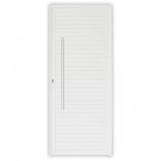 Porta De Giro De Alumínio Pivotante Linha Project Abertura Pela Esquerda Branco MGM 220x110cm - Imagem principal - 794c132c-d274-47b7-a67b-203f6abf74a9