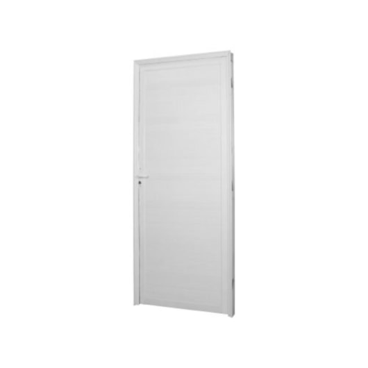 Porta De Giro Em Alumínio Abertura Pela Esquerda Lambri Branco Mgm 210x80cm - Imagem principal - 5f24faf2-083b-4b8e-afd0-b0b610128c40