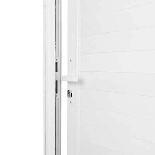 Porta De Giro Em Alumínio Abertura Pela Esquerda Lambri Branco Mgm 210x80cm - Imagem principal - f5afd871-fc08-4e06-8a63-9f46f9440b32