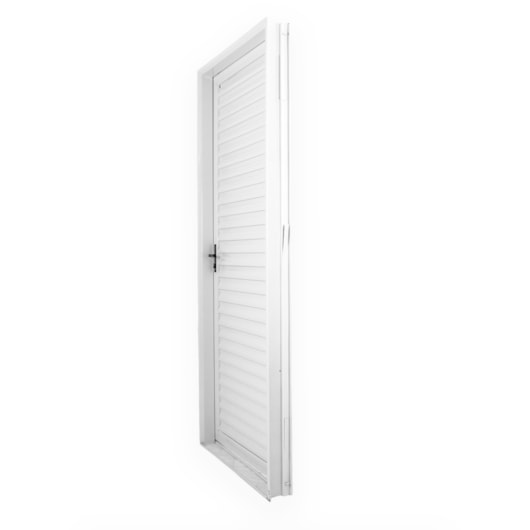 Porta De Giro Laminada Aço Branco Abertura Pela Esquerda MGM 215x85cm - Imagem principal - ab538206-0704-400f-a681-dc6780d45f36