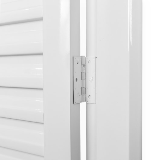 Porta De Giro Laminada Aço Branco Abertura Pela Esquerda MGM 215x85cm - Imagem principal - 4a03189b-ff5e-4b4c-be63-e2739473e5ff