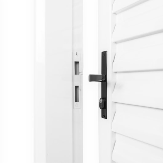 Porta De Giro Laminada Aço Branco Abertura Pela Esquerda MGM 215x85cm - Imagem principal - 7d74a43e-76d6-407f-98fb-07b1f79d875a