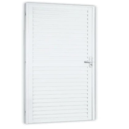 Porta De Giro Laminada Com Abertura Para Direita Branco MGM 215x85cm