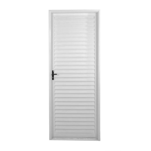 Porta De Giro Laminada Com Abertura Pela Esquerda Branco MGM 215x85cm - Imagem principal - 1b9a6f08-398b-40da-95d6-3aee8c8729cb