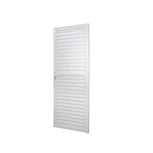 Porta De Giro Laminada Linha Sólida Alumínio Esquerda Branco MGM 210x90cm - Imagem principal - 0217c94c-35be-4684-a4cf-06193e66f183