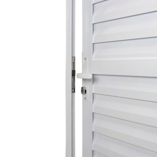 Porta De Giro Laminada Linha Sólida Alumínio Esquerda Branco MGM 210x90cm - Imagem principal - d4bd89b5-35da-481f-b5bb-43e4fa417768