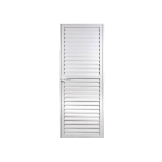 Porta De Giro Laminada Linha Sólida Alumínio Esquerda Branco MGM 210x90cm - Imagem principal - 079e6e2f-7b23-4c68-a6b2-c0be1fc25770