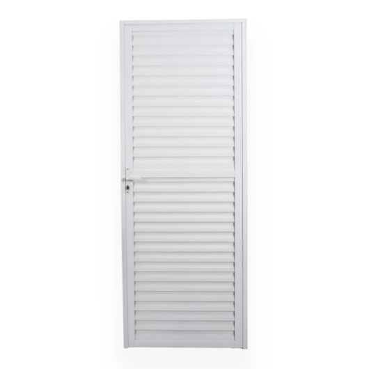 Porta De Giro Laminada Soft Plus Direita Alumínio Branco MGM 210x80cm - Imagem principal - 470ba352-fe36-45f1-aeec-97391953850e
