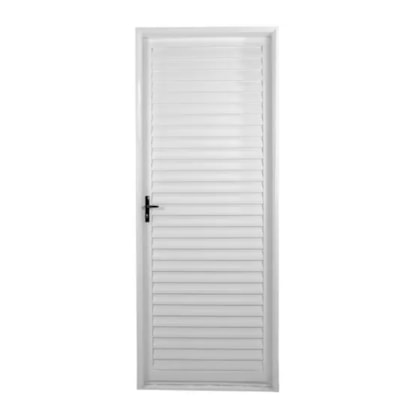 Porta De Giro Laminado De Abertura Pela Esquerda Minas Sul Branco MGM 215x65x6cm