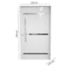 Porta De Giro Pivotante Alumínio Lambri Friso Abertura Pela Direita Branco Mgm 220x110cm - 1494d15e-161c-4dfa-8439-3d303e8a3153