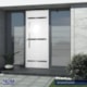 Porta De Giro Pivotante Alumínio Lambri Friso Abertura Pela Esquerda Branco Mgm 220x110cm - aa3d3804-a621-4302-a2f4-df22c16849a5