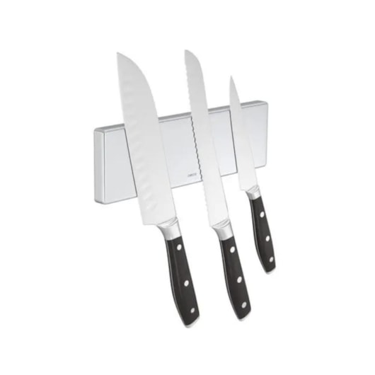 Porta Facas Magnetico Nomos Cromado Deca 20cm - Imagem principal - ebf1d53a-0e15-4919-bf98-406d3cf7cf2d