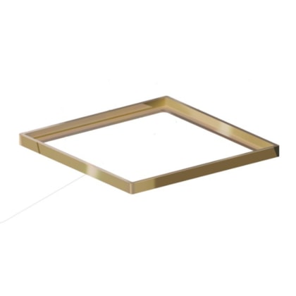 Porta Grelha Elleve Quadrada Gold Linear Acessórios 15x15cm