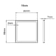 Porta Grelha Quadrado Elleve Black Matte Linear 10X10Cm - 107f27c5-1ed6-4b9b-8ee4-3aa351d654a5