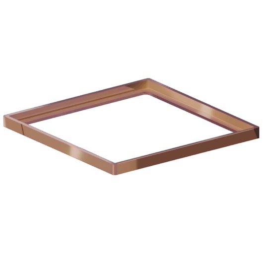 Porta Grelha Quadrado Elleve Red Gold Linear 10x10cm - Imagem principal - 934b2b2e-3a86-4778-995b-7763ed17dcc9