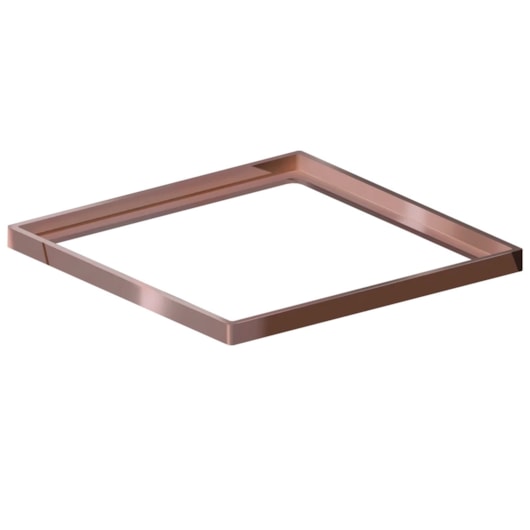 Porta Grelha Quadrado Rose Gold 15x15 cm Linear - Imagem principal - 36e648e3-e91a-485c-929b-f818e43bdd15