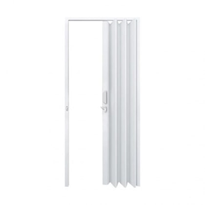 Porta Sanfonada De PVC Branco Fortlev 90cm