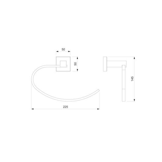 Porta Toalha Anel Elite Cromado Celite - Imagem principal - a028e067-87f6-4969-b6ef-2651326f641f