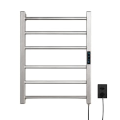 Porta Toalha Aquecido Titan Digital Inox Polido com Cabo Bivolt Direito Thermo
