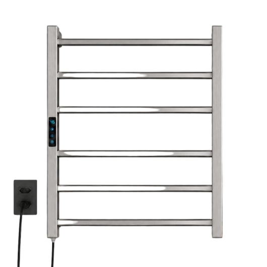 Porta Toalha Aquecido Titan Digital Inox Polido com Cabo Bivolt Esquerdo Thermo - Imagem principal - f7220980-332d-4c2c-9968-ff84241b9c5c