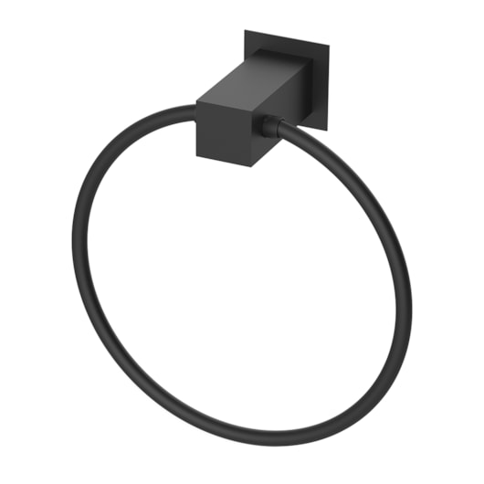 Porta Toalha Argola 4500  Bella 220 Preto Fosco Fani - Imagem principal - 01c8a033-a43a-4ac2-baff-2b22c6a84e7a