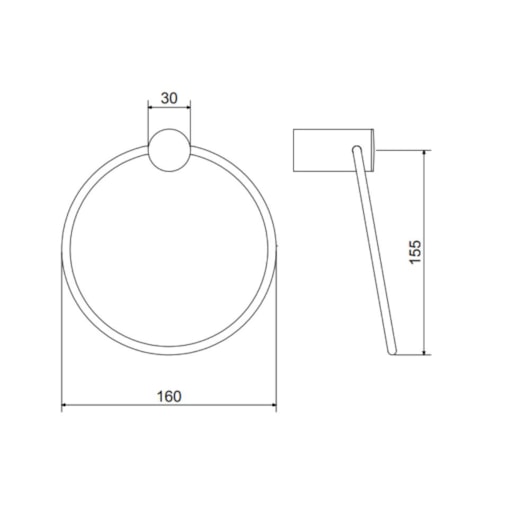 Porta Toalha Argola Atria 217 Cromada Meber - Imagem principal - 1a30941f-0125-4749-9e0c-96dee1e5ebfc