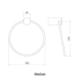 Porta Toalha Argola Atria Preto Matte Meber - 411fdcc2-1013-4a1b-9249-42e99ff00e3f