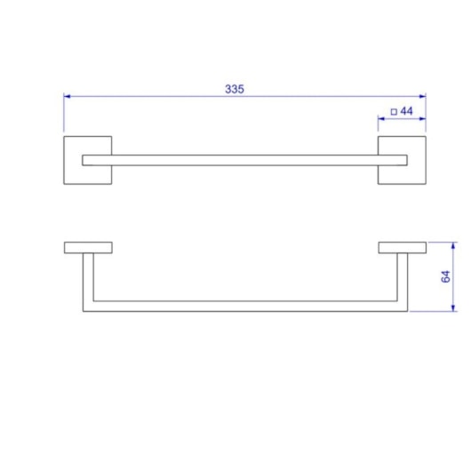 Porta Toalha Barra Clean 30cm 2040 Cromado Deca - Imagem principal - a8bac610-4357-4b9d-b703-4b0d3508f16c