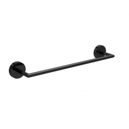 Porta Toalha Barra Disco Black Noir Deca 30cm - Imagem principal - 2d22d55b-1d6b-4236-978b-65a3afa9ca8c