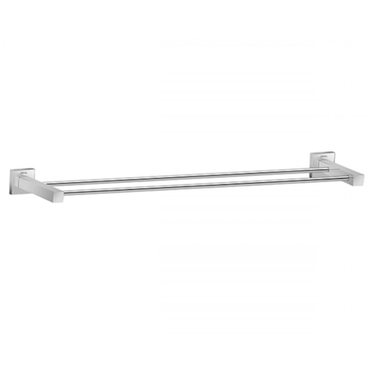 Porta Toalha Barra Dupla Square 59cm Cromada Docol - Imagem principal - a64892f6-b362-45b7-b1ef-5345e7ed03a8