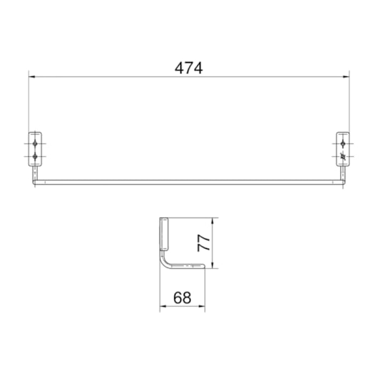 Porta Toalha Barra Idea Cromado Docol - Imagem principal - b98e0e70-4121-4b09-ad35-8f619d380db8