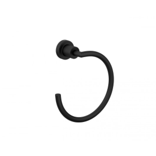 Porta Toalha De Argola Slim Black Matte Deca - Imagem principal - b6327234-405a-420f-804a-88787fd96b67