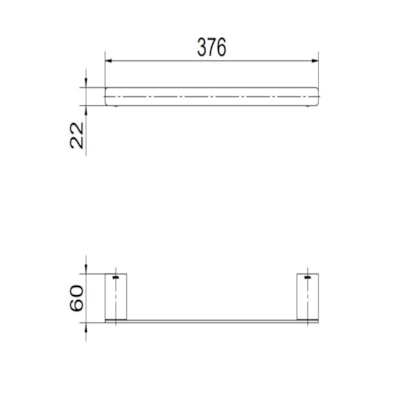 Porta Toalha De Rosto Flat Cobre Escovado Docol