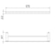 Porta Toalha Duplo 67,6cm Flat Cobre Escovado Docol - 42766959-fb41-4047-b732-2fa2913156bf